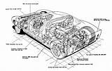 Gt40 Cutaway Cutaways Chassis Mustang Complexity Showcase Remembered Motorsportretro Exploded sketch template