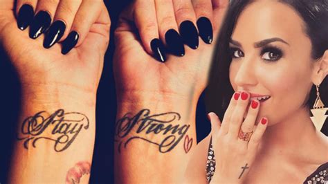 13 Demi Lovato Tattoos And Their Meanings Youtube