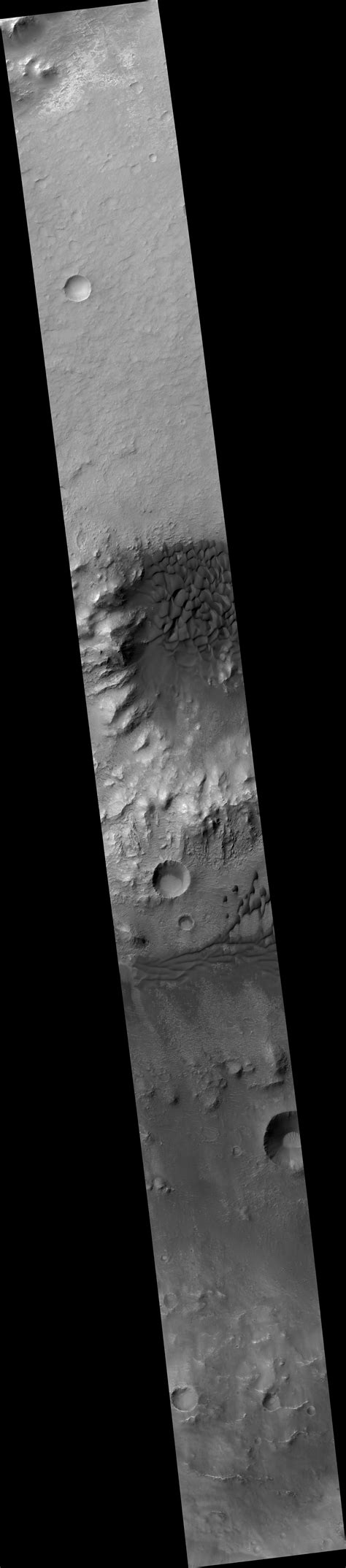 hirise central peak  crater  herschel crater psp