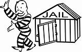Jail Bail Clipart Prison Clip Bond Cartoon Cell Bondsman County Adjourn Draw Bonds Money Drawing Released Card Man Cliparts Leaving sketch template