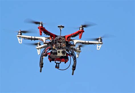 flying drone video camera spy stock image image  film equipment