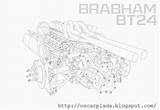 Brabham Rear Bt24 sketch template