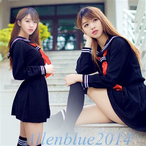 japanese school daily uniforms sailor marine style girls