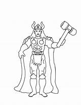 Thor Colorir Norse Kolorowanki Goddesses Desenhos Dzieci Everfreecoloring Rebels sketch template