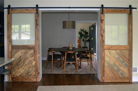 reclaimed rustic barn wood sliding door custom