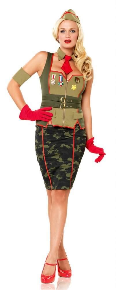 Leg Avenue Retro Military Pin Up Adult Costume Candy