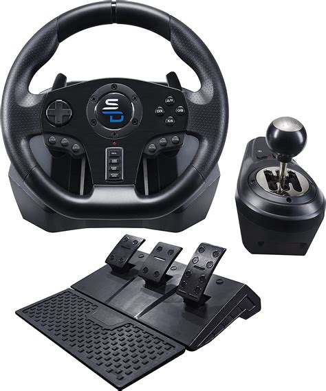 superdrive racing steering wheel gs   manual shift lever  pedals shift paddles