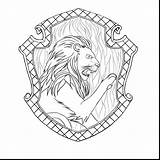 Gryffindor Crest Potter Harry Coloring Hogwarts Pages Ravenclaw House Slytherin Drawing Houses Pottermore Ausmalbilder Hufflepuff Griffindor Template Printable Wappen Badge sketch template