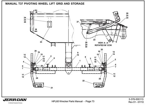 jerr  manual   pivoting wheel lift grid  storage detroit wrecker sales