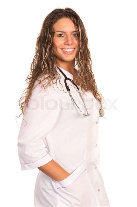 Cute Nurse Portrait Stock Image Colourbox