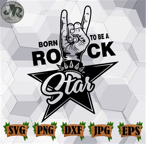 Born To Be A Rock Star Svg Rock Star Svg Rock And Roll Svg Rock Star
