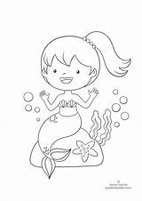Coloring Pages Pirate Mermaid Kids Fairy από άρθρο Ayeletkeshet sketch template
