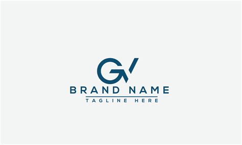 gv logo design template vector graphic branding element  vector art  vecteezy