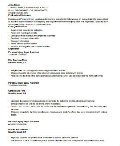 sample personal assistant resume templates  ms word