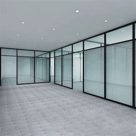 Chengdu Custom Office Glass Partition Wall Aluminum Alloy Frosted