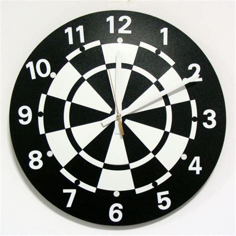 home  clock dart board