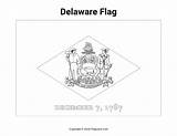 Delaware Flaglane sketch template