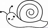 Clip Cute Lineart Snail sketch template