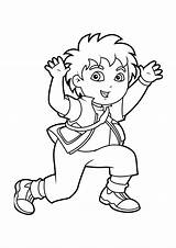 Diego Coloring Pages San Dora Printable Getcolorings Color sketch template