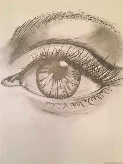 mijn eerste tekening van een oog tekenen oog schets