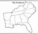 Map Blank Southeast States Printable Region United Northeast Capitals Regions State South Northeastern Southeastern Quiz Se Southwest Eastern Inspirationa Inside sketch template