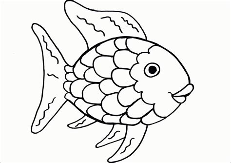 rainbow fish printable coloring page coloring home