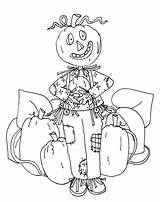 Scarecrow Stamps Dearie Digi Dolls Pumpkinhead Unknown Posted Am sketch template