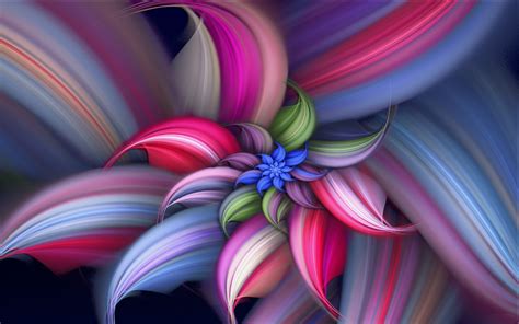 wallpaper colorful abstract beautiful flower  hd picture image
