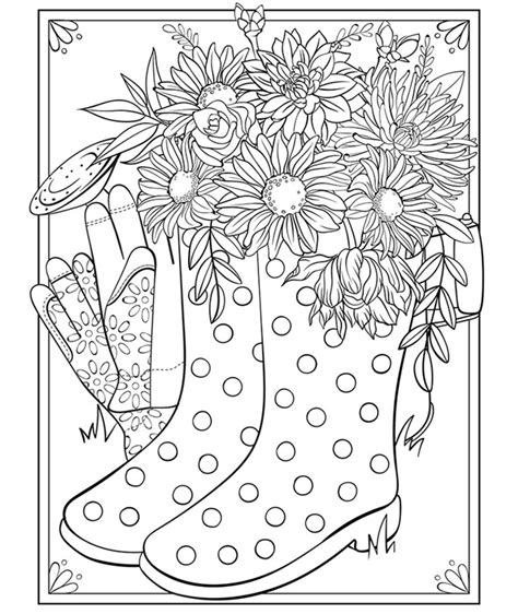 coloring pages  adults spring coloring pages