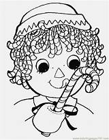 Coloring Candy Raggedy Ann Pages Christmas Cane Cartoon Canes Characters Andy Printable Eating Cartoons Girl Print Color Clipart Kids Library sketch template