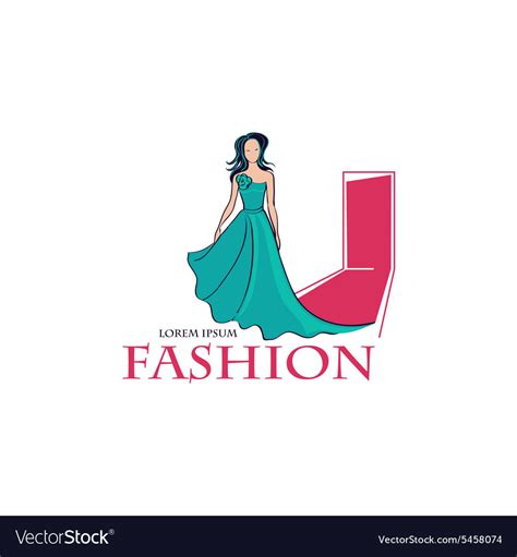 fashion logo symbol royalty  vector image vectorstock