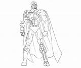 Coloring Cyborg sketch template