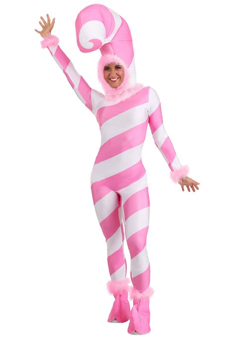 Pink Candy Cane Costume For Women