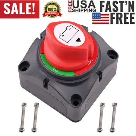 battery disconnect rotary switch cut onoff set  car suv rv marine boat  picclick