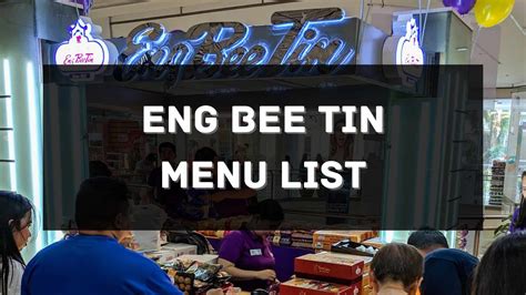 eng bee tin menu prices philippines  updated   philippines menu