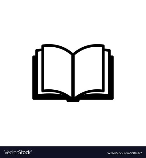 book icon logo royalty  vector image vectorstock