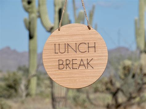 lunch break sign   lunch sign    sign etsy