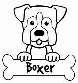 Boxer Dog Puppy Hunde Ausmalbilder Boxers Malvorlagen Animalia sketch template