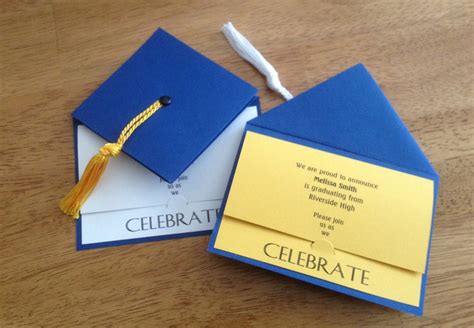 graduation cap invitation