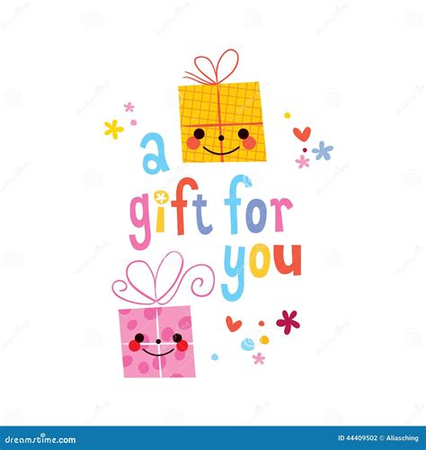 gift   stock vector illustration  copy lettering
