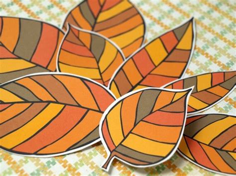fall leaves paper leaf accents