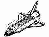 Navette Shuttle Spatiale Coloriages Clipart Spaciale Ko Spacecraft sketch template