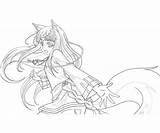 Koushinryou Ookami Spice Coloring Pages Style Sad Another sketch template