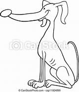 Greyhound sketch template