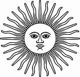 Sun Argentina Coloring Face May Outline Clip Pages Argentine Clipart Inca Clker People Flag Comments Large Bing Use Search Popular sketch template
