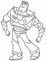 Buzz Lightyear Coloring Toy Story Pages Printable Woody sketch template