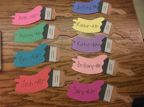 paint brush door decs suuuuuper easy door decor  tag