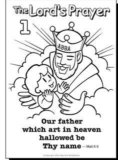 father colouring page sunday school prayer bible activities