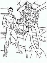 Coloring Pages Fantastic Four Printable sketch template