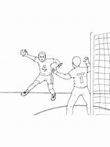 Handball Pages Coloring Printable sketch template